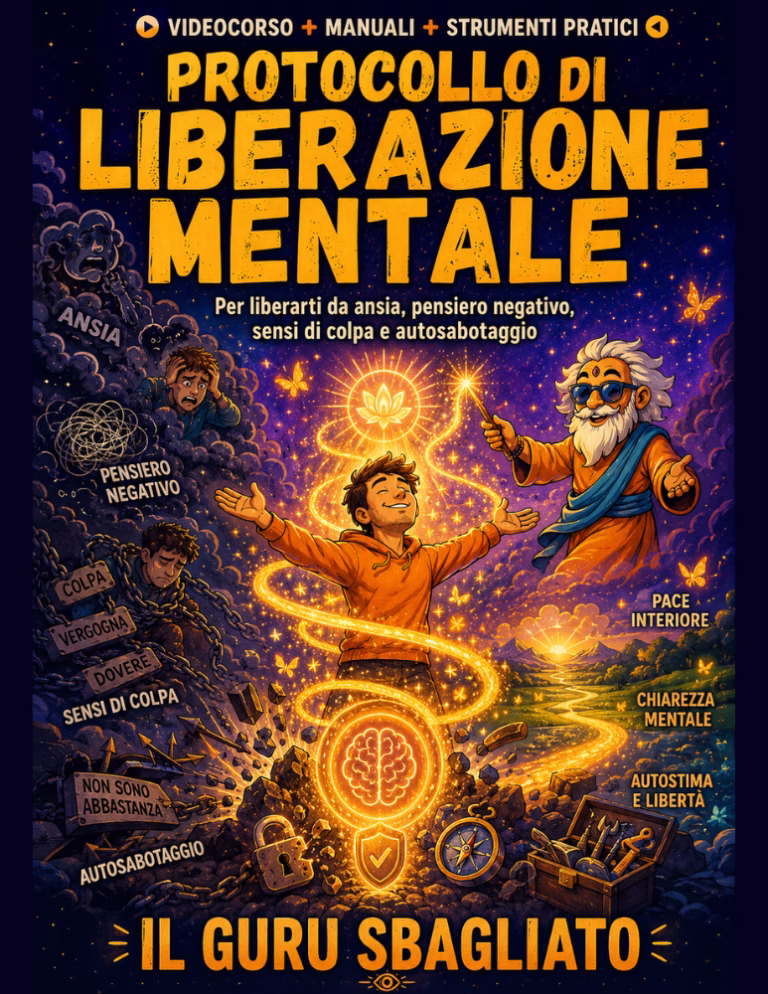 Copertina del Protocollo di Liberazione Mentale del Guru Sbagliato